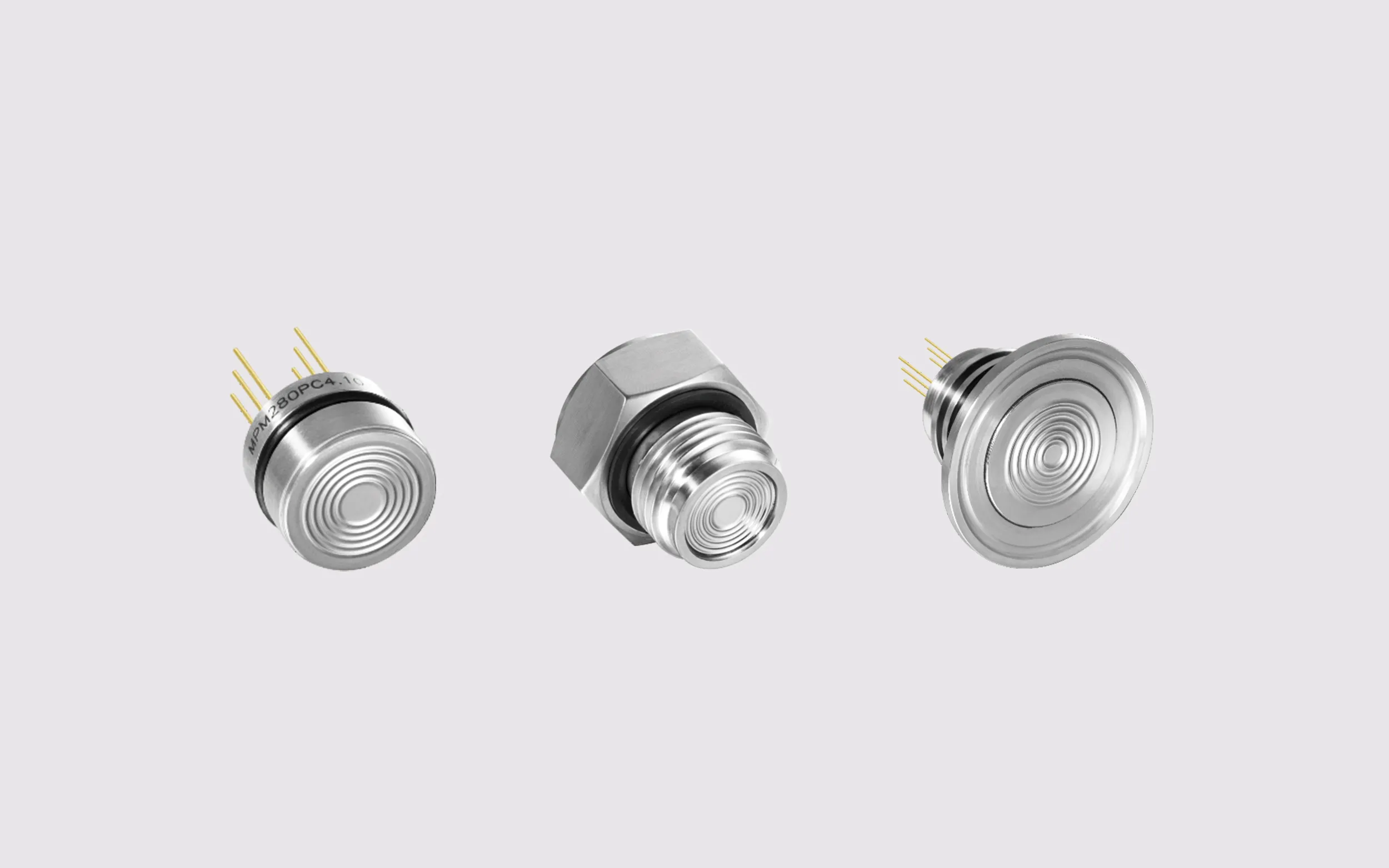 Flush big diaphragm and flange pressure sensor for sanitary application